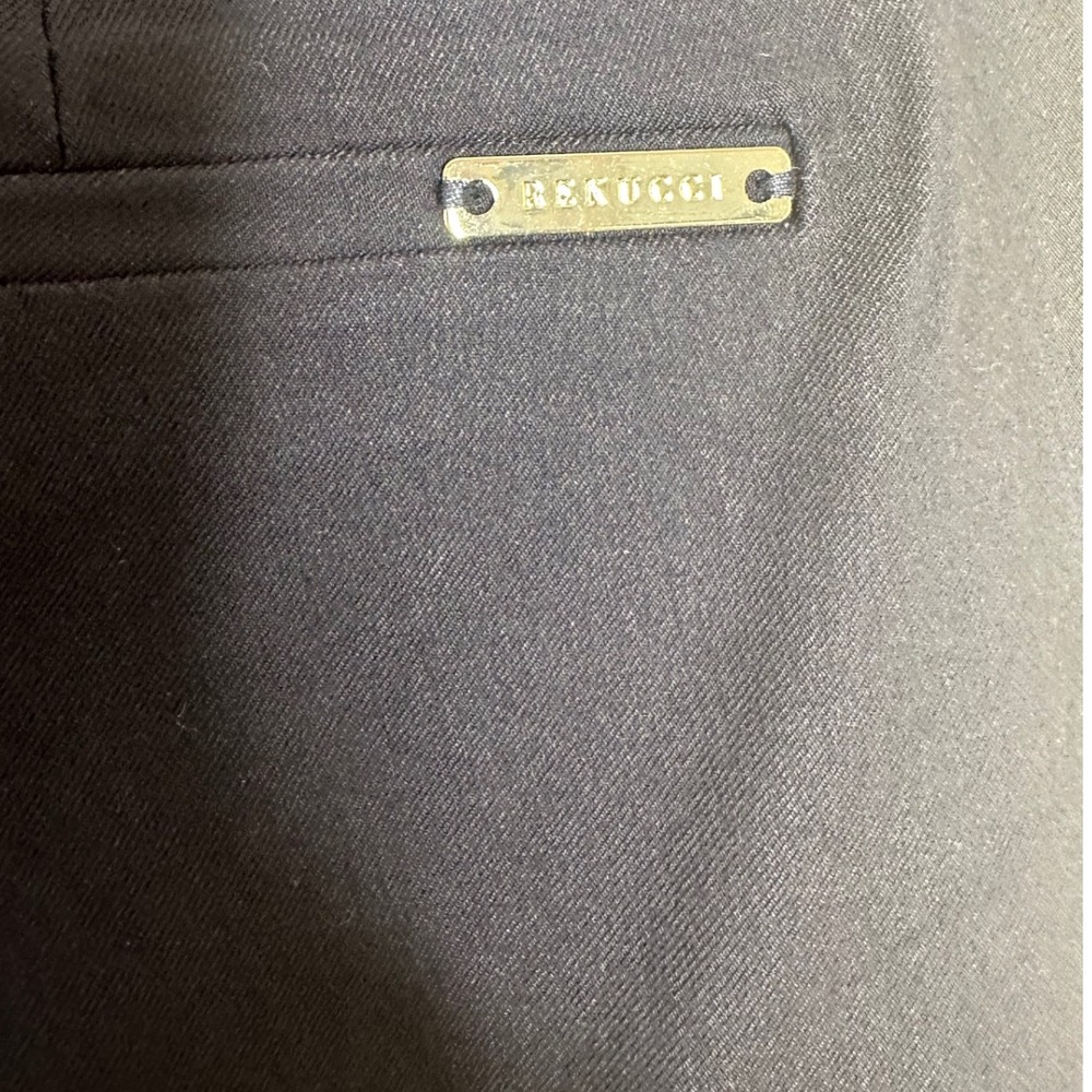 Rekucci NWT Size 18 Navy Blue Straight Leg Pants‎ Stretch Comfort Office Casual - Picture 6 of 7